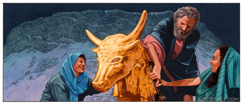 Aaron Makes Golden Calf
