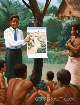 Missionary teaches about the life of Christ