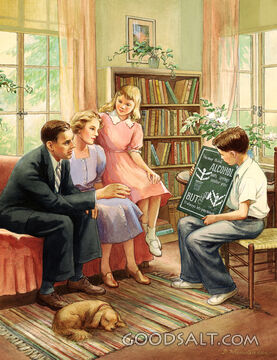 Alcohol Picture, Boy with Poster