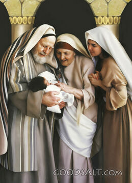 Anna, Zacharias, Elizabeth and Baby