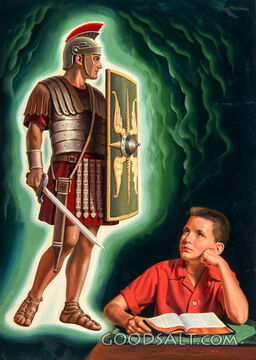 Armor of God on a Christian Warrior