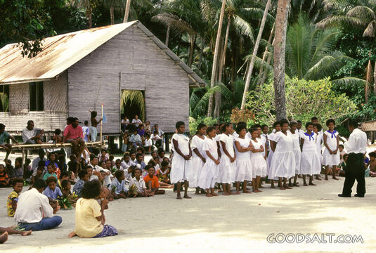 Baptismal Candidates Taking Vows Before Baptism