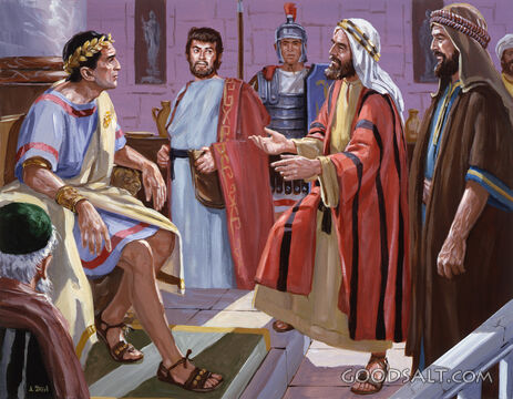 Barnabas and Saul Before Sergius Paulus