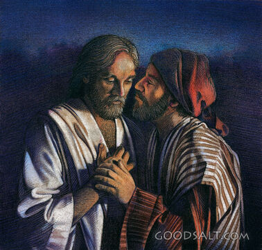Betrayal Kiss by Judas