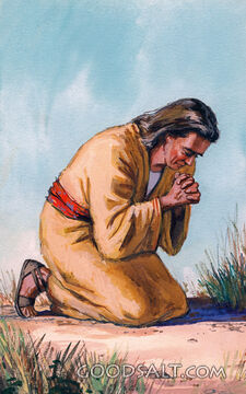 Biblical Man Praying