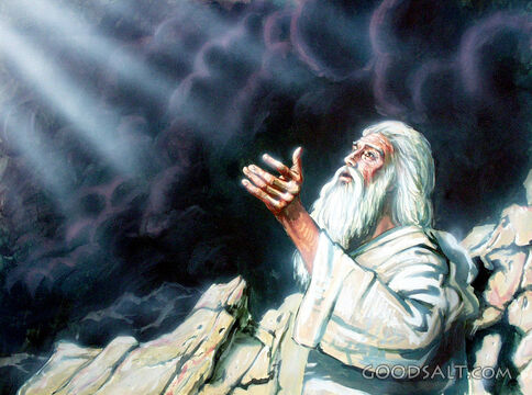 Biblical Man Sees Light of Hope During Storm