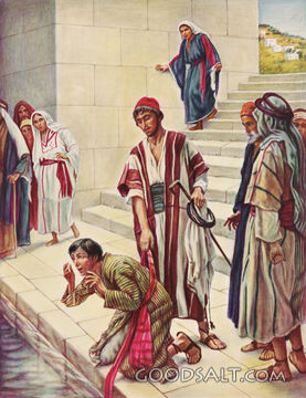 Blind Man at Pool of Siloam