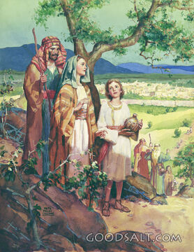 Boy Christ on Way to the Temple