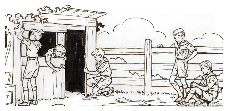 Boy Scouts Building/Making Repairs