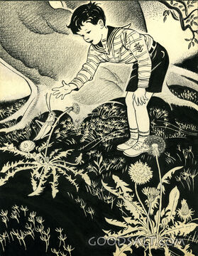 Boy with Grasshopper