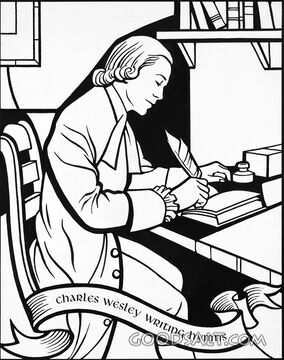 Charles Wesley Writing Hymns