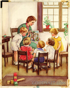 Children Looking at Picture