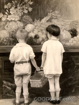 Children Looking in Store Window