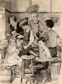 Children Making Toys