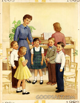 Children Singing near Piano