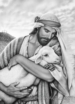 Christ and Lamb at Golgotha