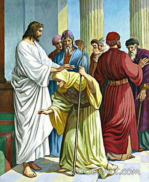Christ Heals Woman on Sabbath Day