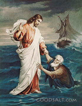 Christ Rescuing Peter