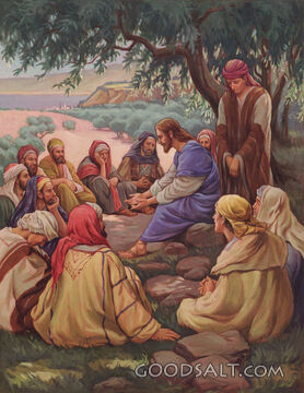 Christ Teaching Disciples to Pray