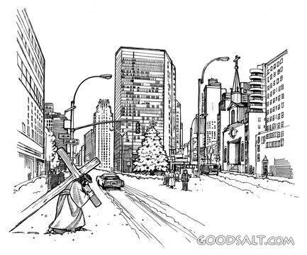 Christ With Cross in Modern Era