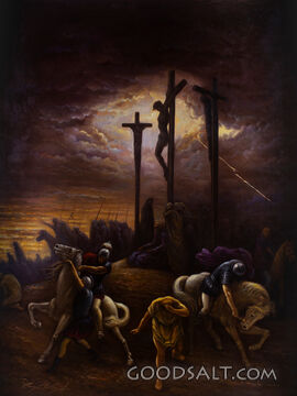 Darkness Pierced at the Crucifixion 