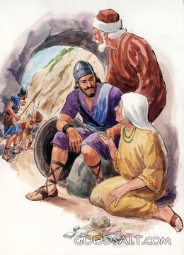 David and Parents Hide In a Cave