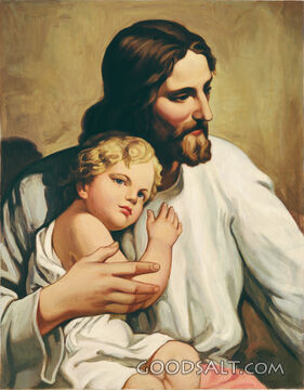 Detail of Jesus Blessing the Children