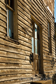 disused wooden shop, country