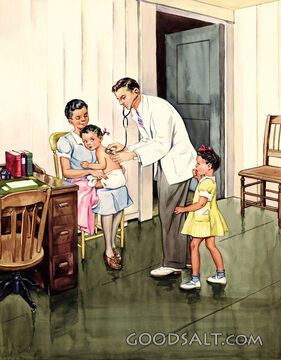 Doctor Examining Puerto Rican Child