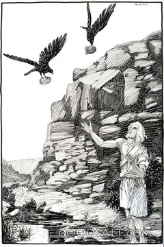 Elijah Receives Bread From the Ravens