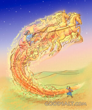 Elijah Taken to Heaven