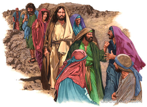 Jesus and disciples.