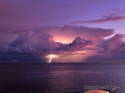 Evening Storm at Sea