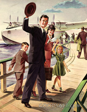 Family Boarding Sea Plane