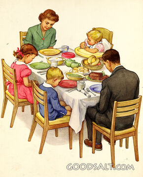 Family Saying Grace