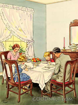 Family Saying Grace