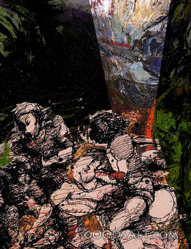 Figures Sleeping in the Dark