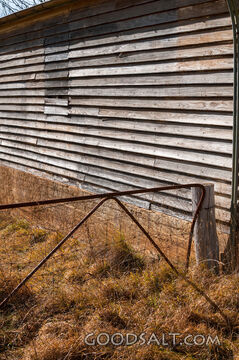 gate and timber wall