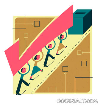 Group of People Voting