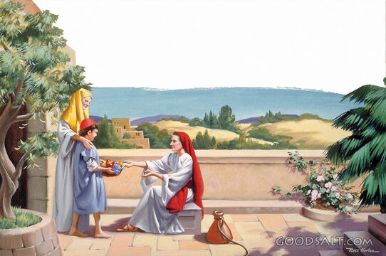 Helping Mother and Grandmother