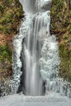 Ice Encrusted Lower Multnomah Falls