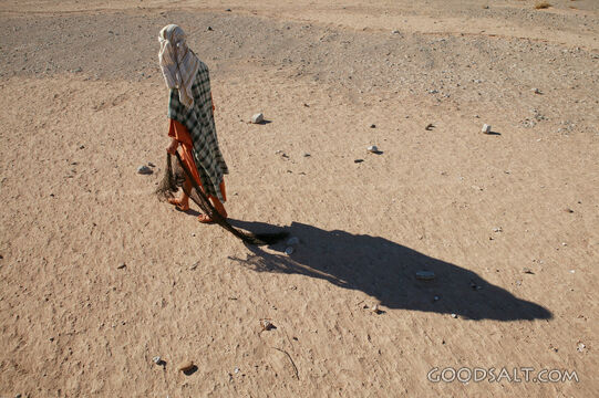 Isrealite Walking in Desert