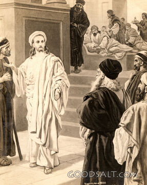 Jesus Dining with a Pharisee