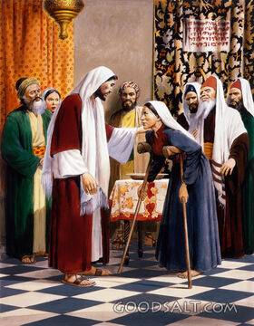 Jesus Heals the Woman's Crooked Back