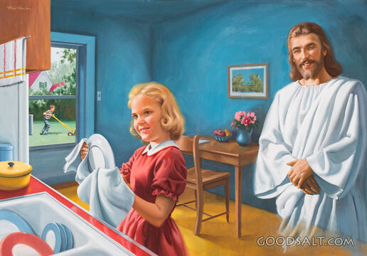 Jesus Pleased by Hardworking Children