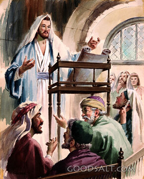 Jesus Preached in the Synagogue