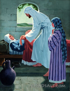 Jesus Raising Peter's Mother-In-Law