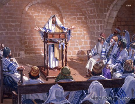 Jesus Reading in the Synagogue