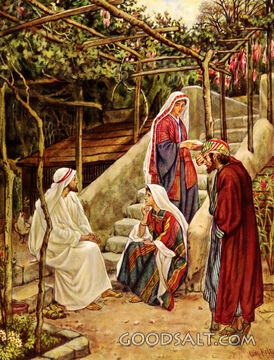 Jesus Rests at Bethany in the House of His Friends