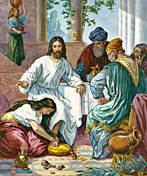 Mary Anoints Jesus' Feet